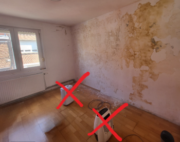 Sécher un mur humide : Optez pour un déshumidificateur professionnel plutôt qu'utiliser votre déshumidificateur domestique 